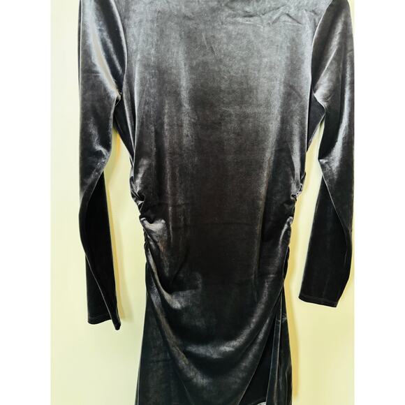 Abercrombie & Fitch Paloma Velvet Long Sleeve Mini Dress Medium - Picture 4 of 7